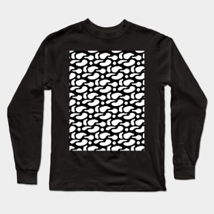 Black and white abstract pattern Long Sleeve T-Shirt